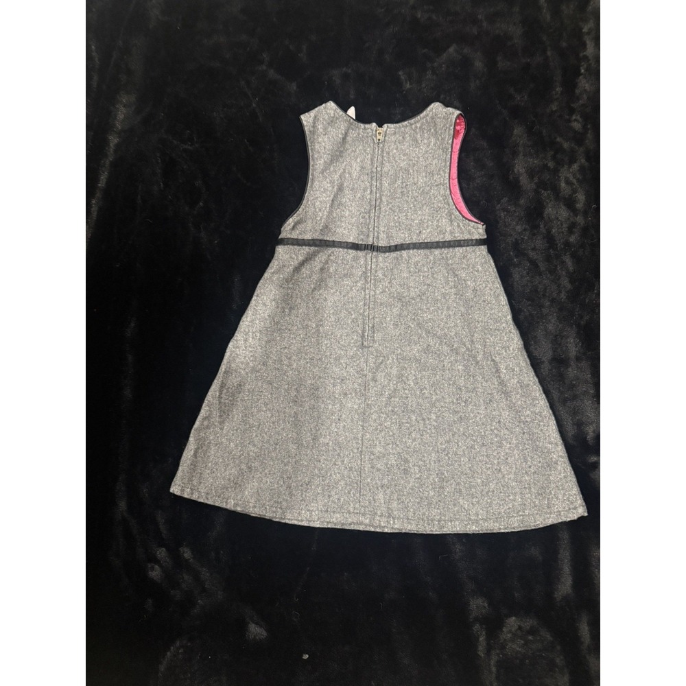 Gymboree Dress Jumper Charcoal Gray Size 4 City Sidewalk Vintage 2003 47% Wool - Picture 6 of 6